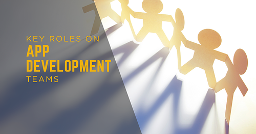 What roles make up an app development team?